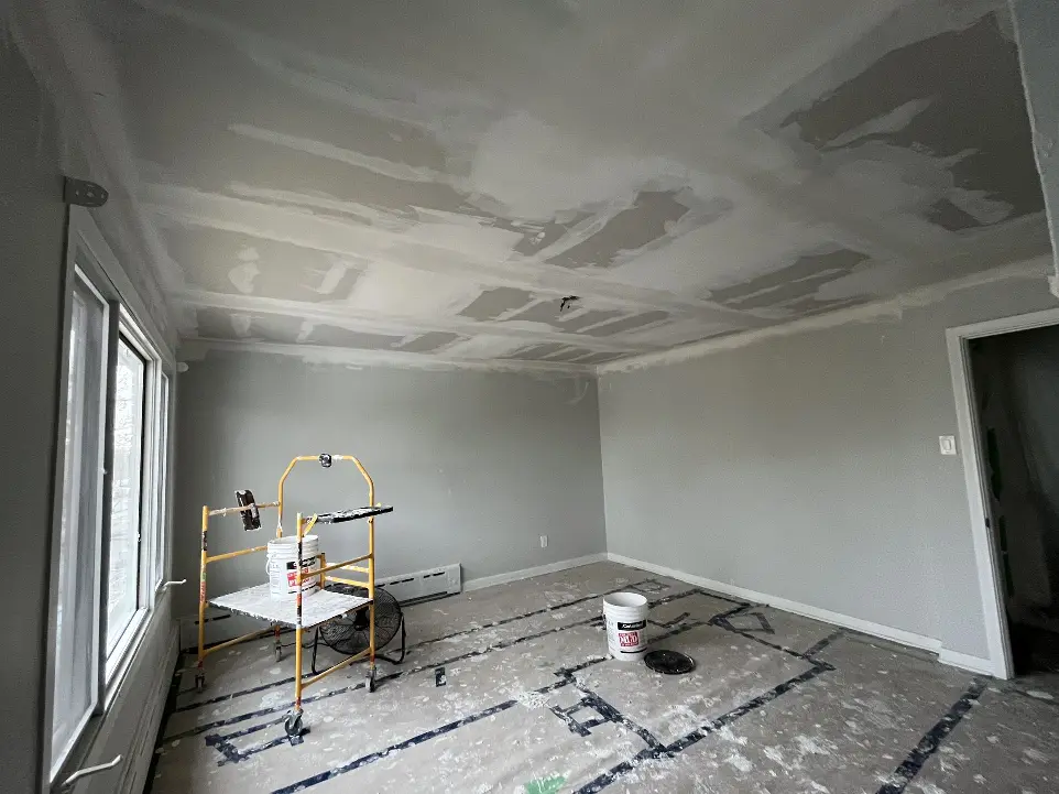 Plafond de plâtre 